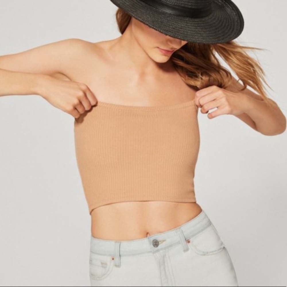 Ribbed tube top